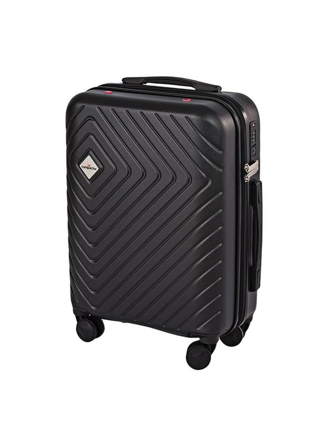 COMPACTOR 4-Wheel Hybrid Hard Shell Convenient Luggage Trolley Black Small - Image 1