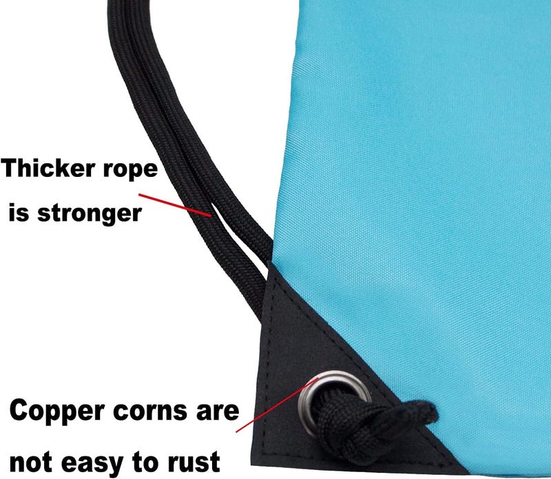 HOLYLUCK Drawstring Backpack Bag Sport Gym Sackpack - Image 5