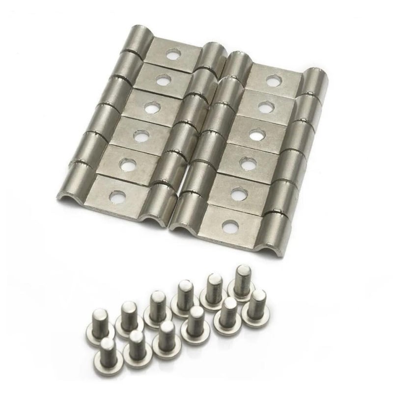 EPMAN 12pcs Stainless Steel Double Line Clamps Streets Rods Muscle Cars for Fuel Air Electrical Brake Lines EPLC2187 316 47mm - Image 2