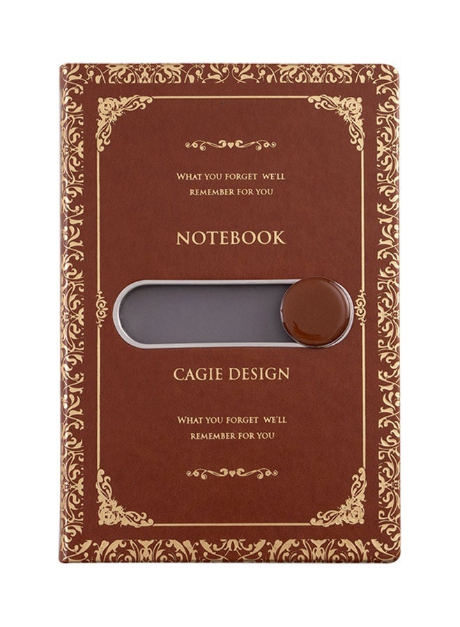 NIBEMINENT Vintage Travel Journal Magnetic Locking Diary Brown - Image 1