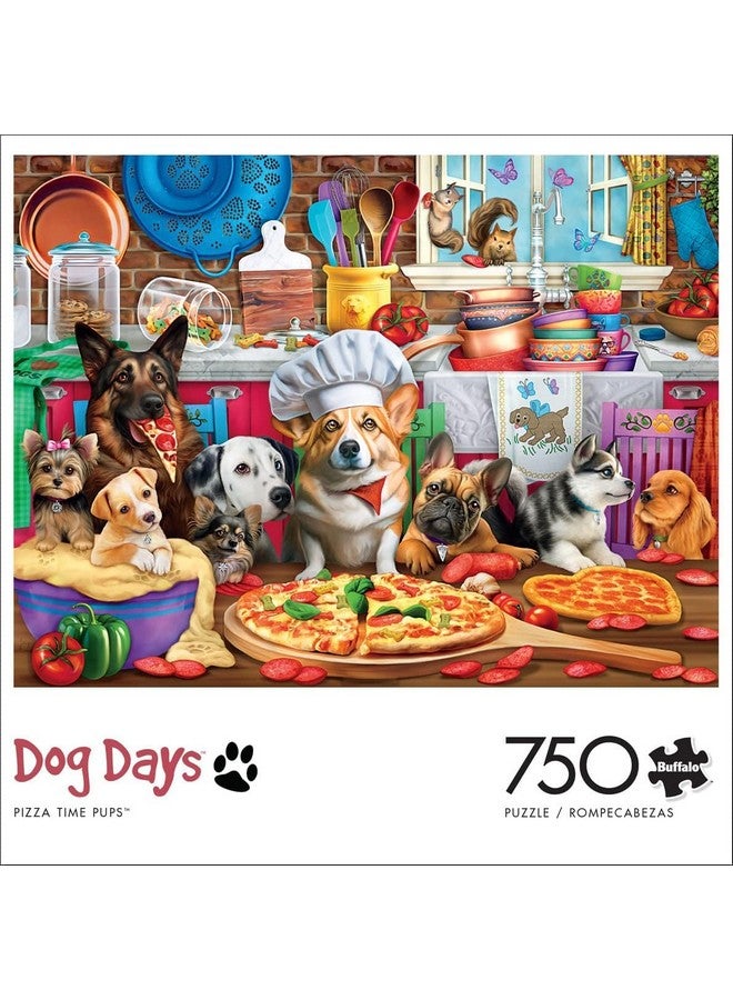 Buffalo Games - Brigid Ashwood - Pizza Time Pups - 750 Piece Jigsaw Puzzle For Adults -Challenging Puzzle Perfect for Game Nights - Finished Size is 24.00 x 18.00 - Image 3