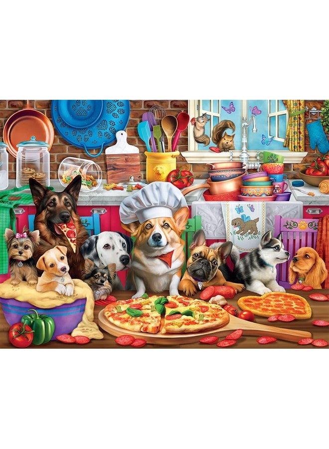 Buffalo Games - Brigid Ashwood - Pizza Time Pups - 750 Piece Jigsaw Puzzle For Adults -Challenging Puzzle Perfect for Game Nights - Finished Size is 24.00 x 18.00 - Image 2