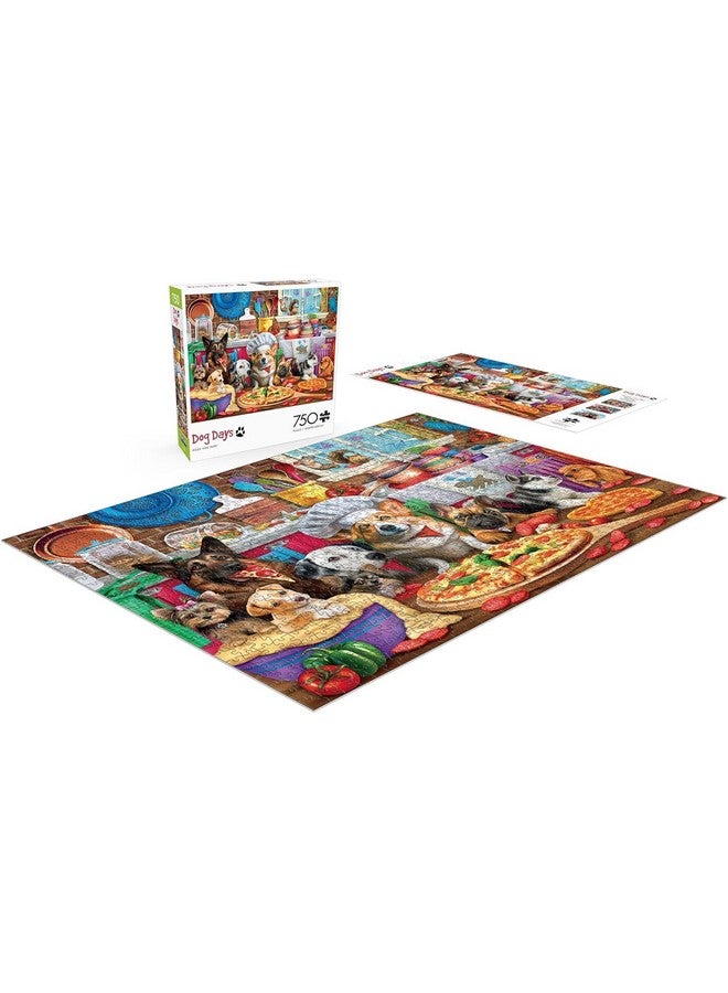 Buffalo Games - Brigid Ashwood - Pizza Time Pups - 750 Piece Jigsaw Puzzle For Adults -Challenging Puzzle Perfect for Game Nights - Finished Size is 24.00 x 18.00 - Image 4