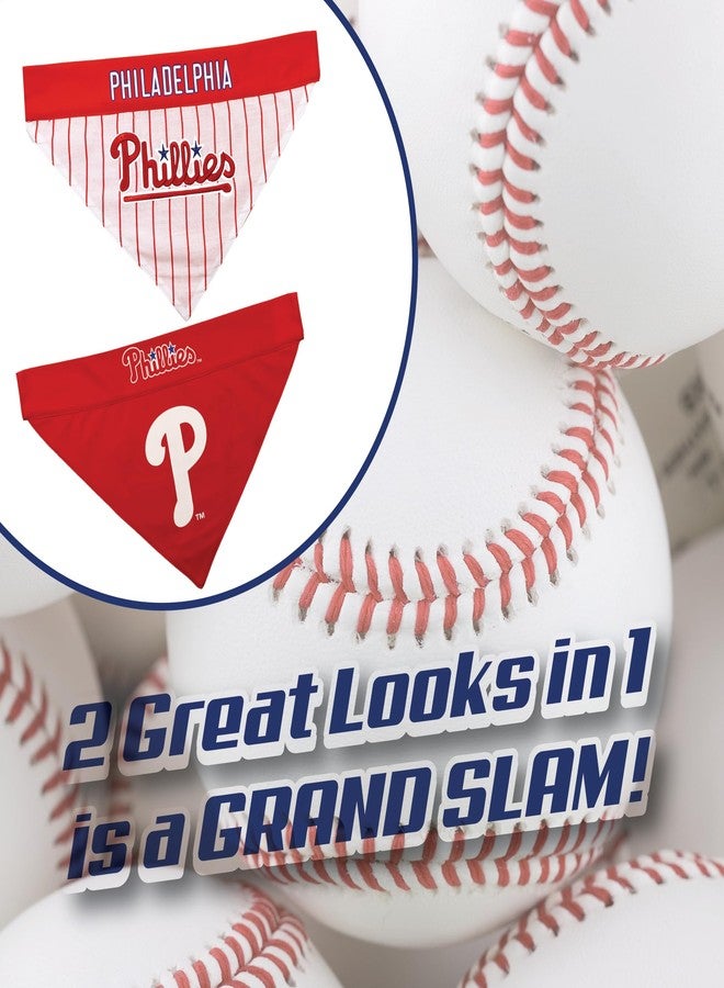 Pets First PHP-3217-L-XL MLB Philadelphia Phillies Reversible Pet Bandana, Large/X-Large, MLB Team Color - Image 5
