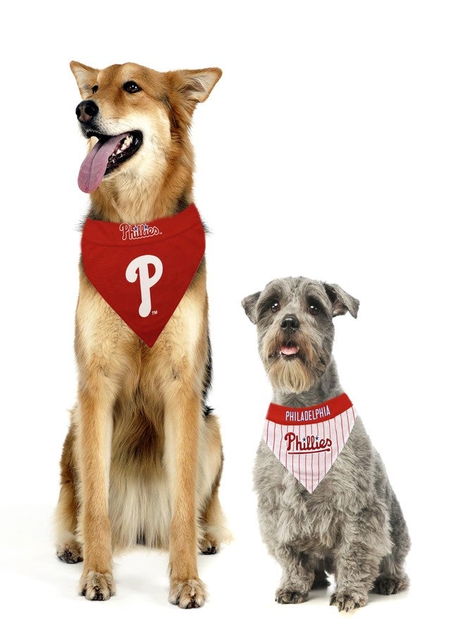 Pets First PHP-3217-L-XL MLB Philadelphia Phillies Reversible Pet Bandana, Large/X-Large, MLB Team Color - Image 4