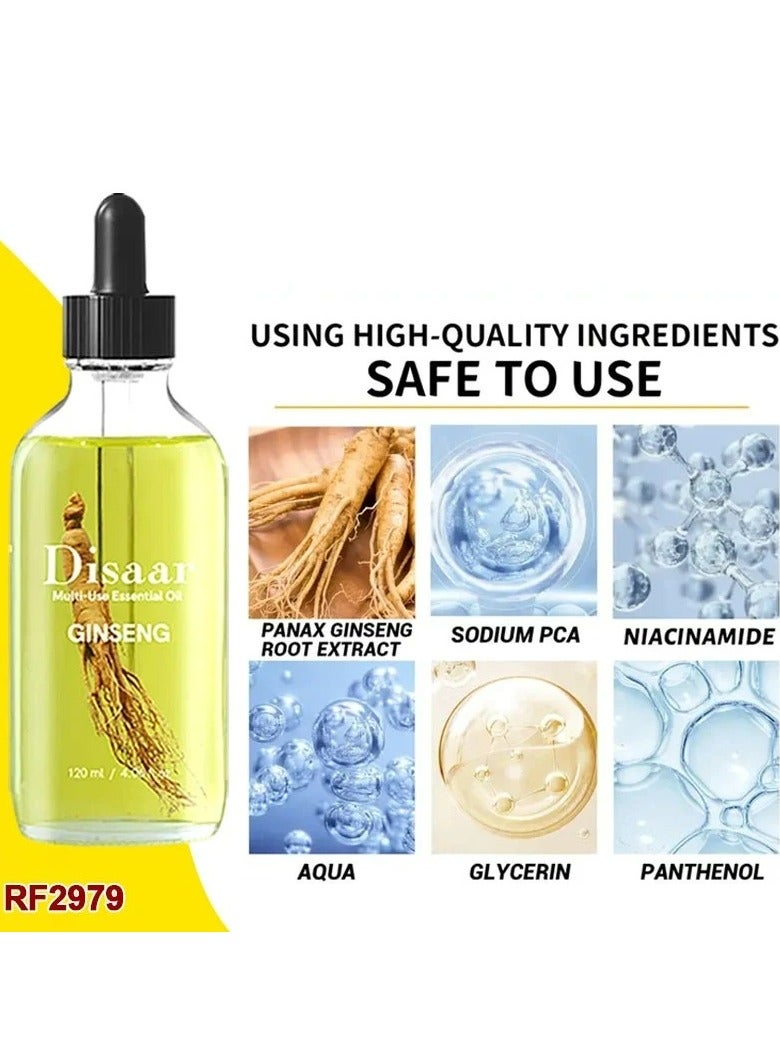 ديسار زيت الجينسنغ للشعر والأظافر والجسم 120 مل - Image 3