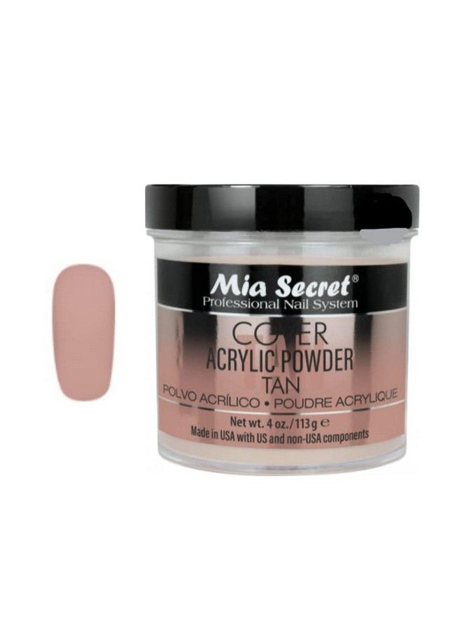 MIA SECRET Cover Tan Acrylic Powder Made In Usa Multiple Sizes (4 Oz)  - Image 1