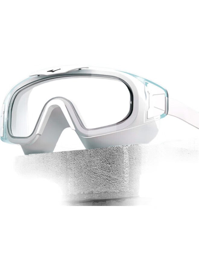 ERKE Swimming Goggles, Large Frame For Adults, Waterproof And Anti-Fog, High Definition, For Men And Women, Myopia Swimming Glasses, 400 Degree, Black - Image 1