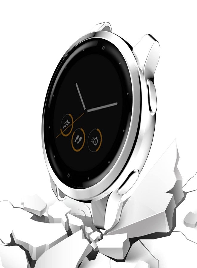 RICHONE [5Pack] RICHONE Compatible with Garmin Vivoactive 4S / Venu 2S 40mm Screen Protector Case, Soft TPU Cover All-Around Shockproof Bumper Frame (Black+Silver+Gold+Pink+Rose Gold, 40mm) - Image 4