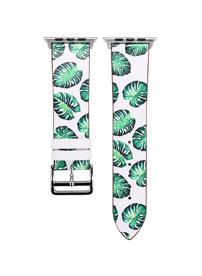 NIBEMINENT Leather Digital Watch Band For Apple Series 3/2/1 42mm Multicolour - Image 1