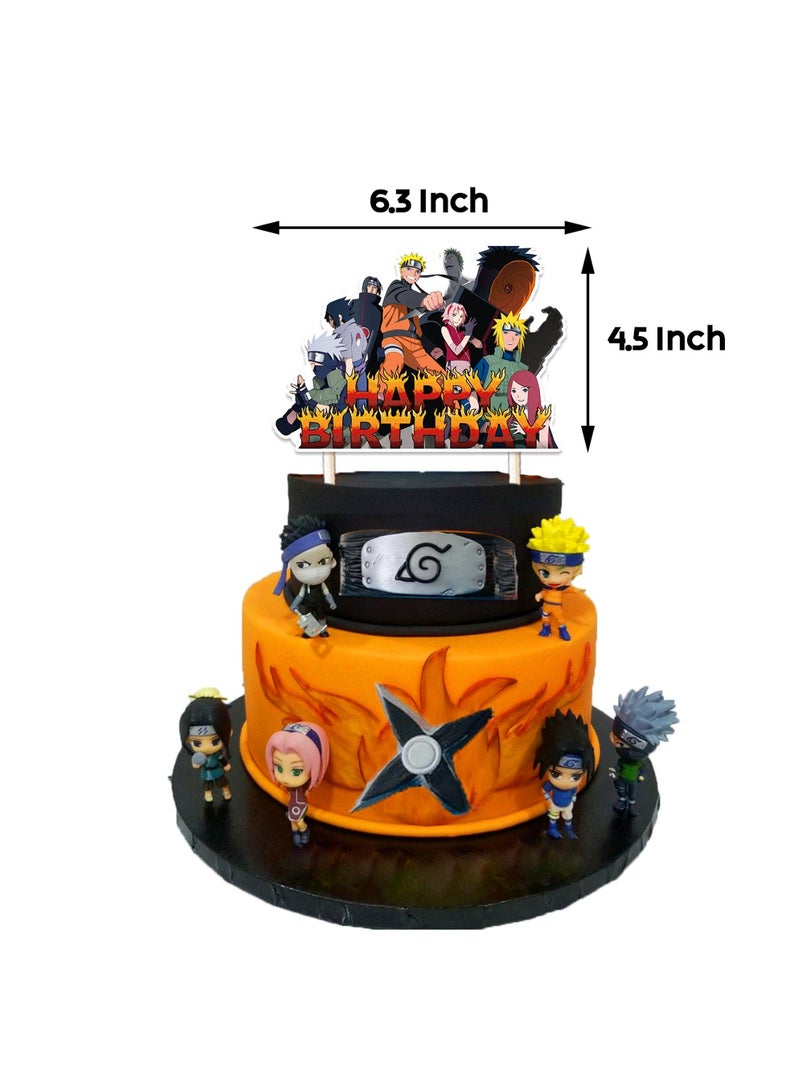 Naruto Birthday Plate Paper Napinks Cups Tableware Balloons Supplies Deco Kit Kids Party themed cutlery set Backdrop Decor - Image 3