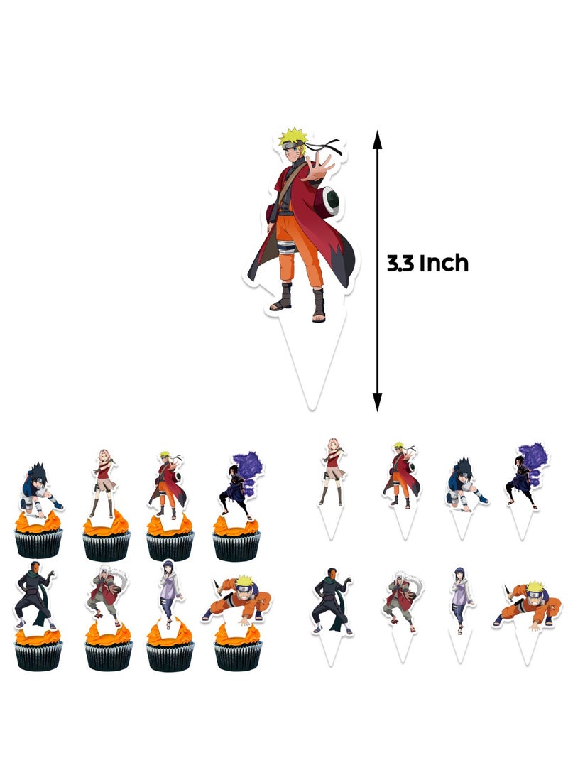 Naruto Birthday Plate Paper Napinks Cups Tableware Balloons Supplies Deco Kit Kids Party themed cutlery set Backdrop Decor - Image 4