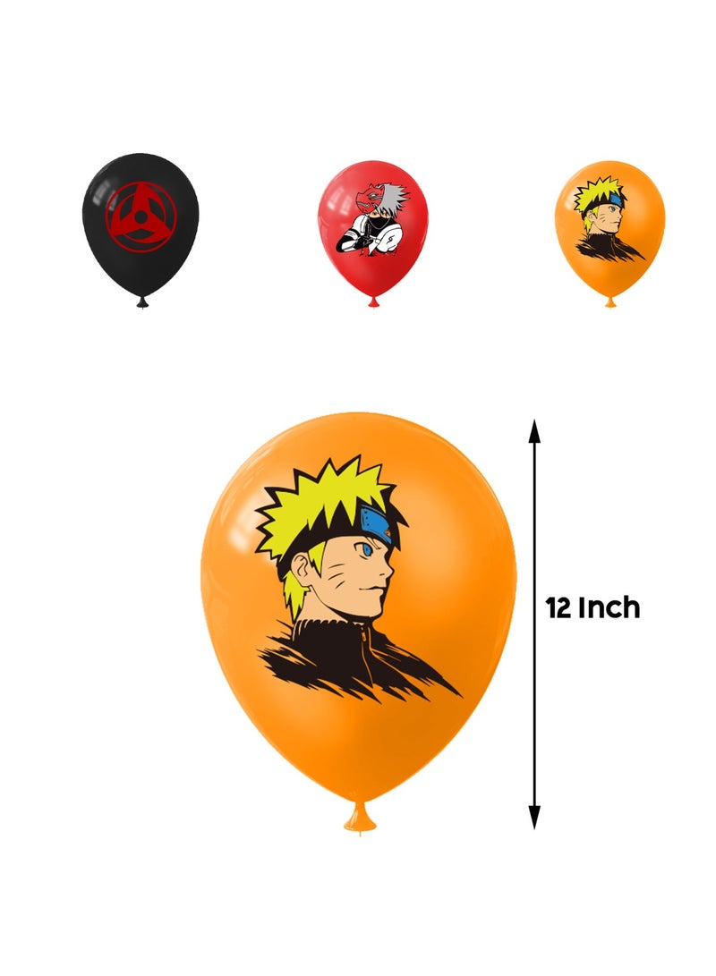 Naruto Birthday Plate Paper Napinks Cups Tableware Balloons Supplies Deco Kit Kids Party themed cutlery set Backdrop Decor - Image 5