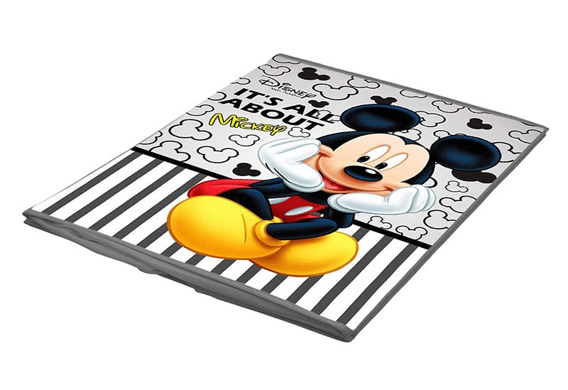 Kuber Industries Kuber Industries Disney Mickey Printed NonWoven Foldable Storage BinCubeOrganizer For Toys Clothes And Books With Handles Grey HS43KUBMART26270  - Image 4