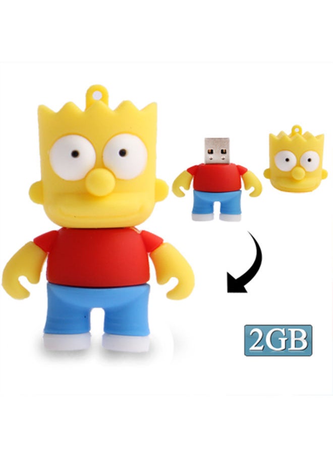 BURAQ The Simpsons Bart  Shape Silicone USB2.0 Flash disk, Special for All Kinds of Festival Day Gifts (2GB)  - Image 2