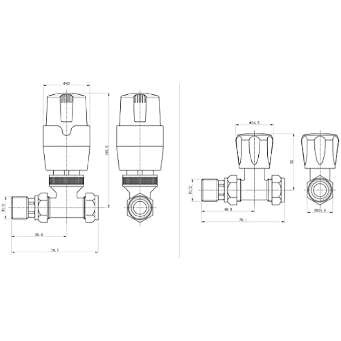 KRA-196 THERMOSTATIC RADIATOR VALVE, ANTHRACITE GREY - Image 2