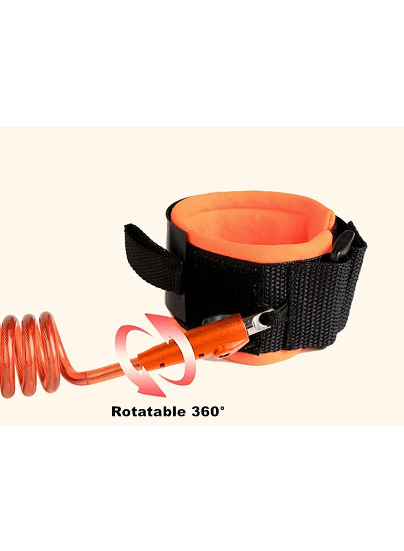 SYGA 1.5 Meter Anti Lost Safety Wrist Bracelet for Baby Child,with Extra Long Harness Strap Walking Hand Belt(Orange) - Image 2