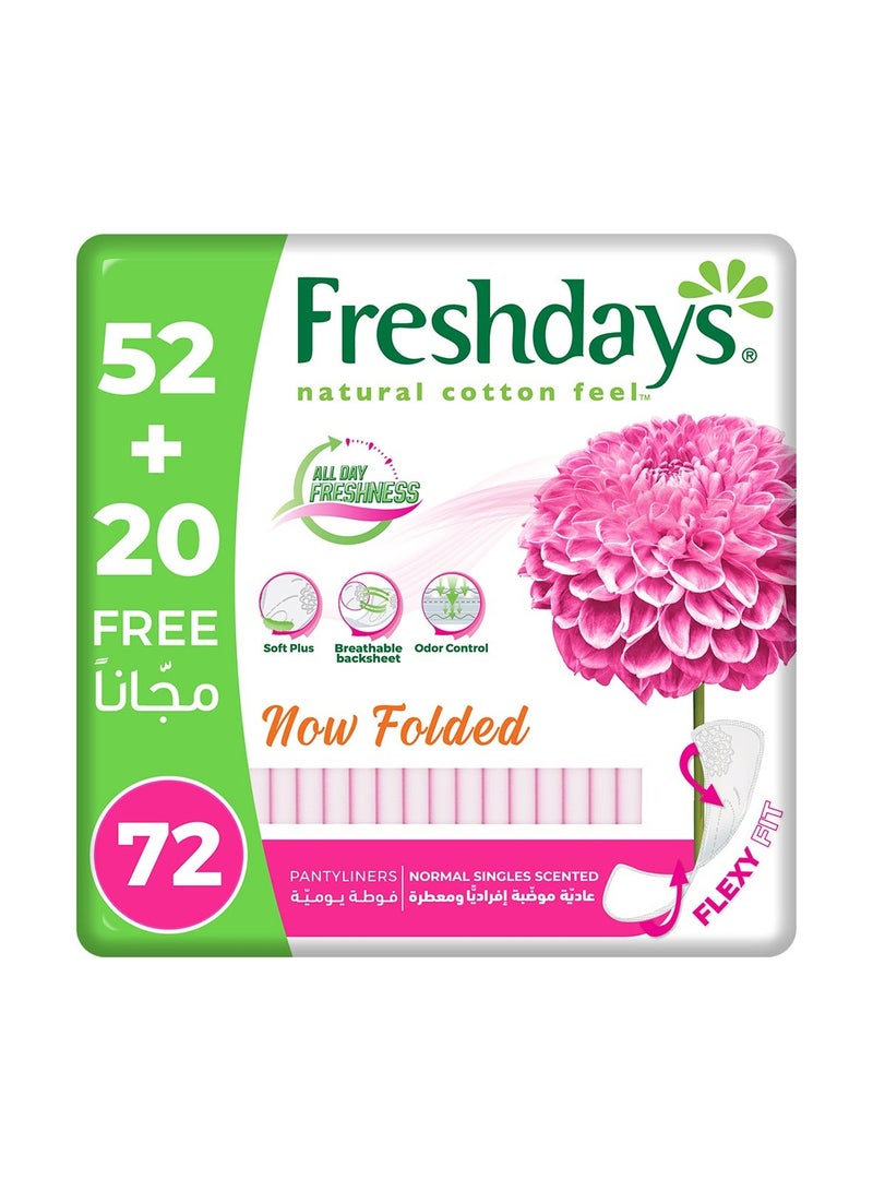 Freshdays بطانات يومية عادية معطرة مطوية - Image 1