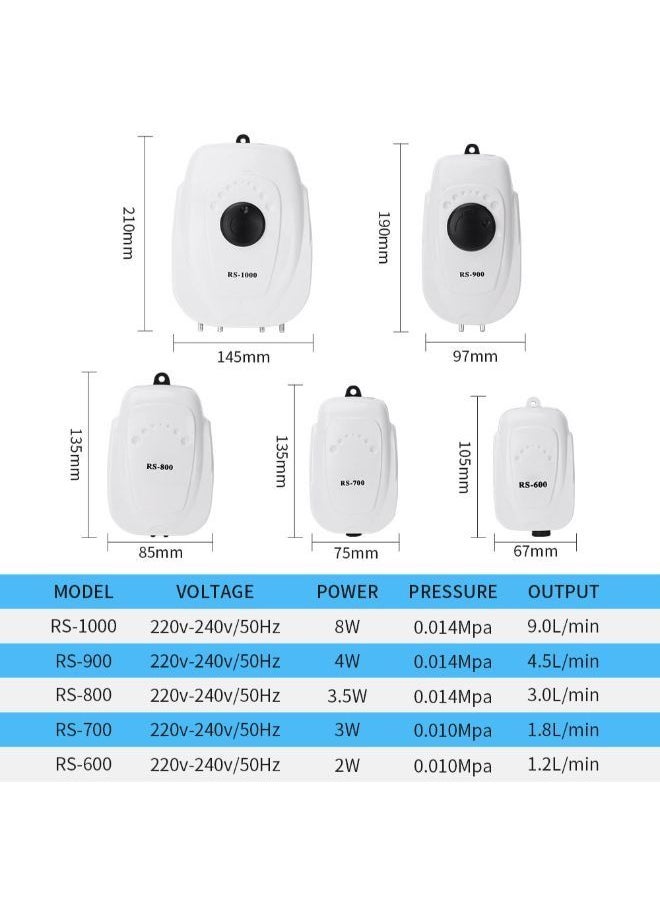 Rs Electrical B&K RS-Electrical Aquarium Super Silent Patented Streamline Design Air Pump  - Image 4