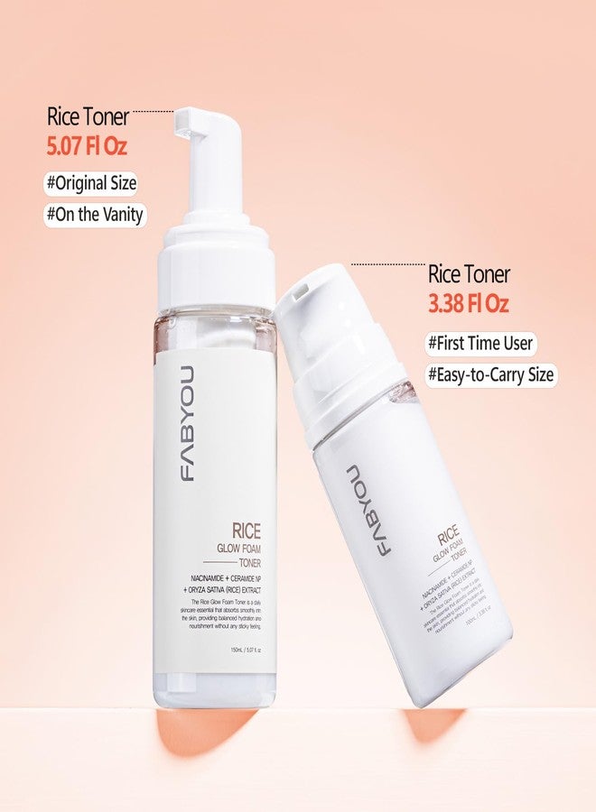 Fabyou Rice Glow Bubble Toner 3.38 fl oz - Hydrating Milky Toner for Sensitive and Dry Skin, with Niacinamide and Rice Extract to Support Radiant Skin, Easy-to-Carry Size for Daily Korean Skincare Routine - Image 2