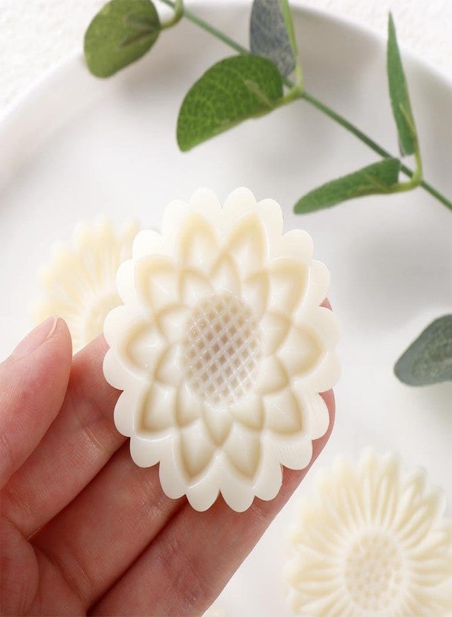 Kopida Mooncake Press Molds,Daisy Shape Cookie Stamp Mooncake Mold Set Flower Moon Cake Mold with 4 Pcs Stamps - Image 5