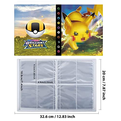 PATPAT Poke-Mon Binder - 120 Card Collector Album, Trading Card Binder - Fire Theme, Gift for Kids Boys & Girls - Image 3
