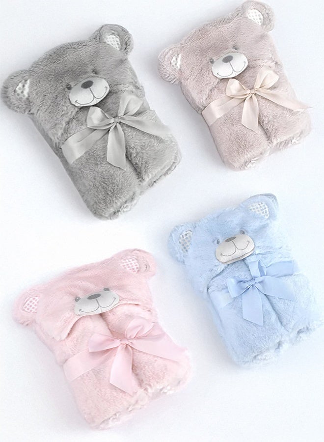 مورا سباين بطانية بيبي دب بومبون، موديل P86 - اللون :بينك - المقاس: 75×95 سم - الوزن: 960 جرام - بلد المنشأ: إسبانيا. - Image 2