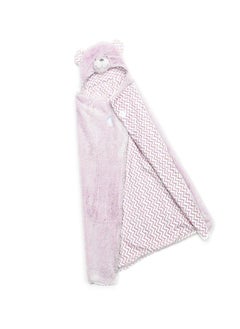 Mora spain Pompon Bear Baby Blanket, Model P86 - Color: Pink- Size: 75 x 95 cm - Weight: 960 grams - Country of origin: Spain.  - Image 5
