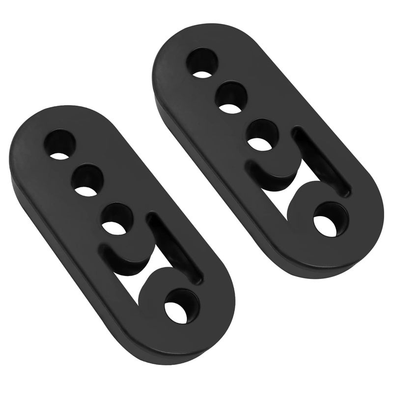 Tnuocke 2pcs Rubber Exhaust Hangers Insulator 4 Holes Universal Hole Size 4 Holes Black Diameter 12mm (0.46") Muffler Bracket Mount for Car，Truck，SUV H-061-4K - Image 5