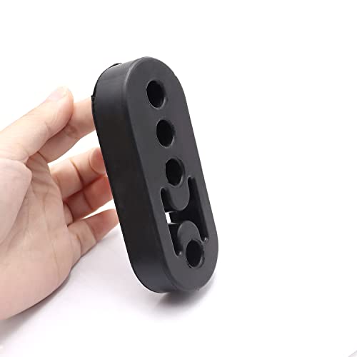 Tnuocke 2pcs Rubber Exhaust Hangers Insulator 4 Holes Universal Hole Size 4 Holes Black Diameter 12mm (0.46") Muffler Bracket Mount for Car，Truck，SUV H-061-4K - Image 4