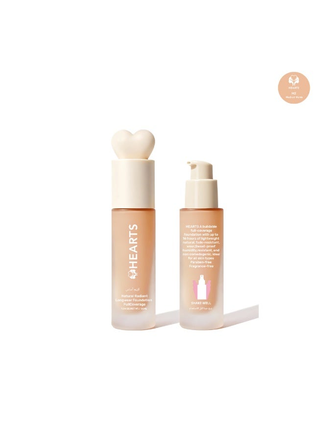 Hearts Natural Longwear Foundation M2 35Ml - Image 4