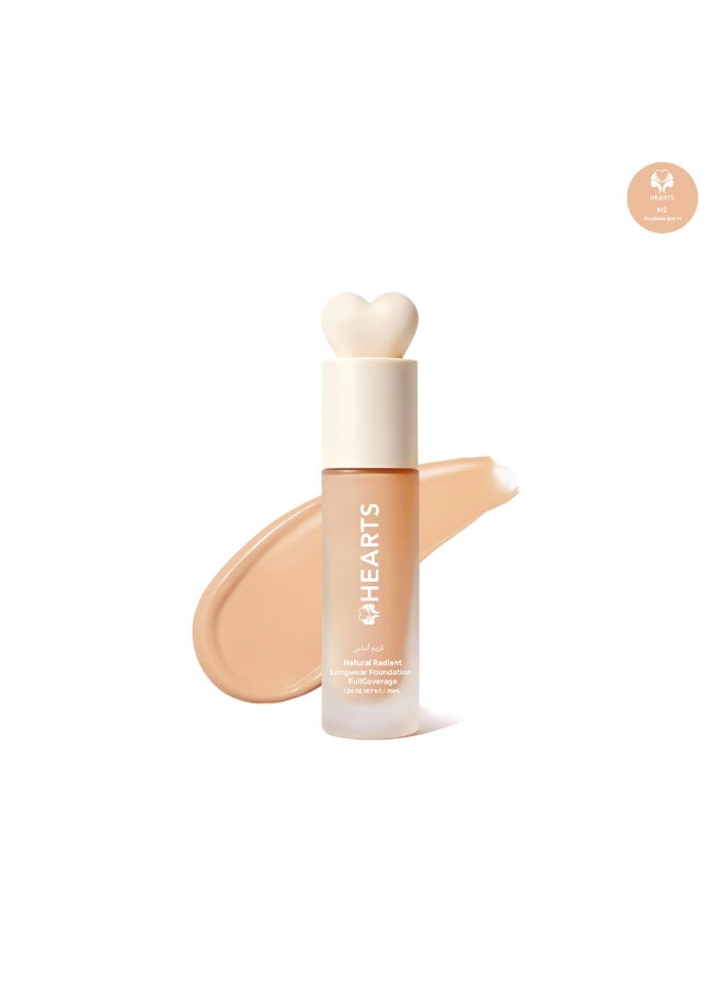 Hearts Natural Longwear Foundation M2 35Ml - Image 3