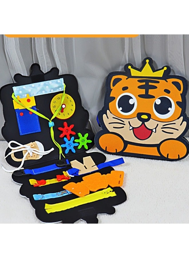 Baby Tear Book Montessori Busy Early Education Tear Not Tear Cloth Book Baby Over Months Quiet Hand Tear Book Toy-Color:Tiger·messori Busy Book·medium-pulling Carrots (including 9 Radishes)