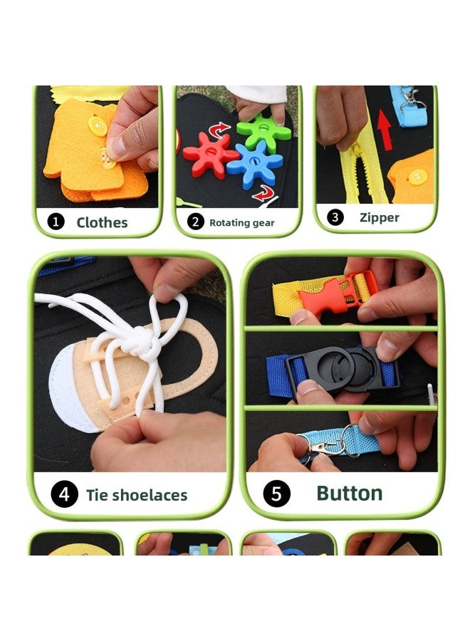 Baby Tear Book Montessori Busy Early Education Tear Not Tear Cloth Book Baby Over Months Quiet Hand Tear Book Toy-Color:Tiger·messori Busy Book·medium-pulling Carrots (including 9 Radishes)