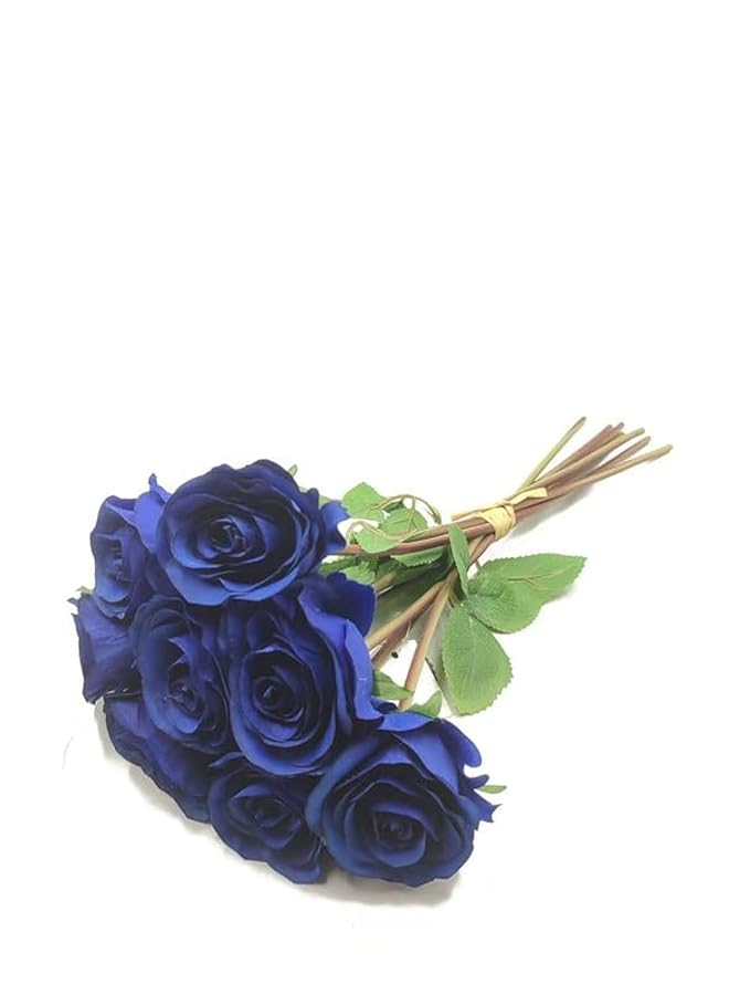 Artificial Rose Flowers Long Suitable For Many Parties 35X25X29 Blue