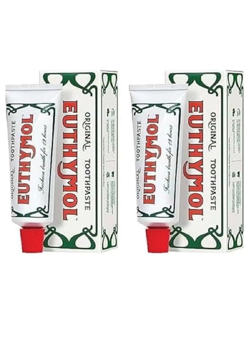 Euthymol Original Toothpaste White 75ml 2pcs 