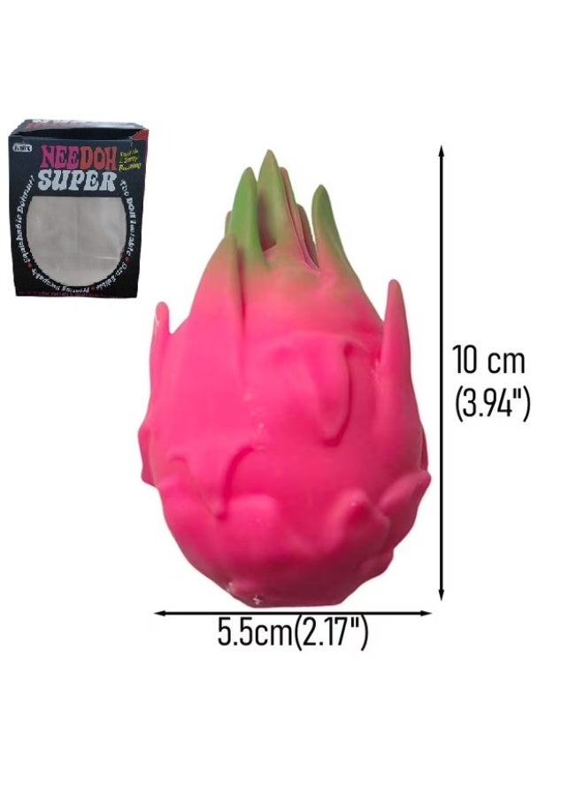 Needoh Dragonfruit Squishi0es Jumbo for Adults, 2026 New Realistic Fruit Stress Balls Stress Relief Fidget, Slow Rising Soft Dragon Toy, Flexible Fidget Toys Decompression Gift - Image 2