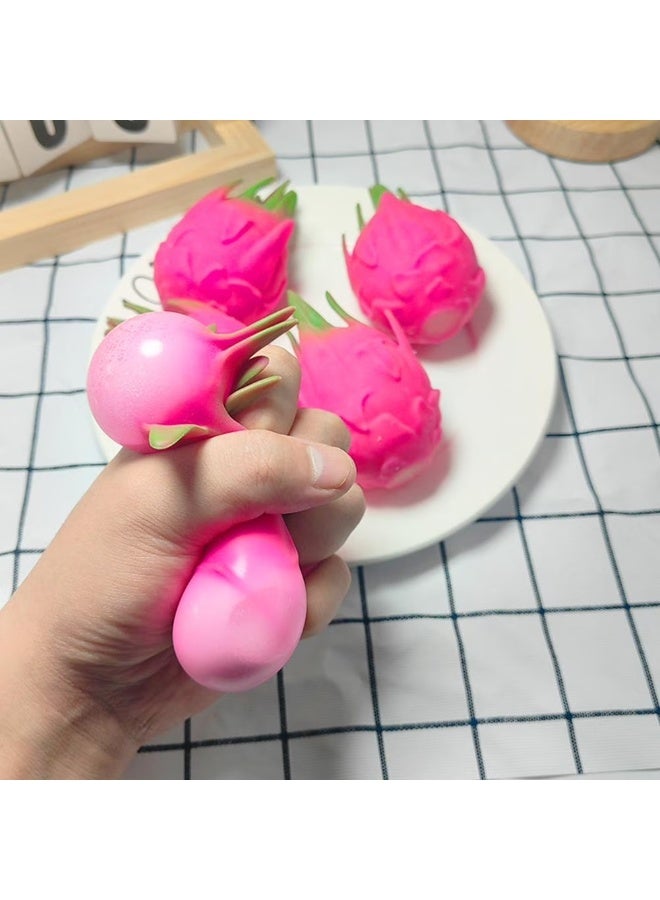 Needoh Dragonfruit Squishi0es Jumbo for Adults, 2026 New Realistic Fruit Stress Balls Stress Relief Fidget, Slow Rising Soft Dragon Toy, Flexible Fidget Toys Decompression Gift - Image 3