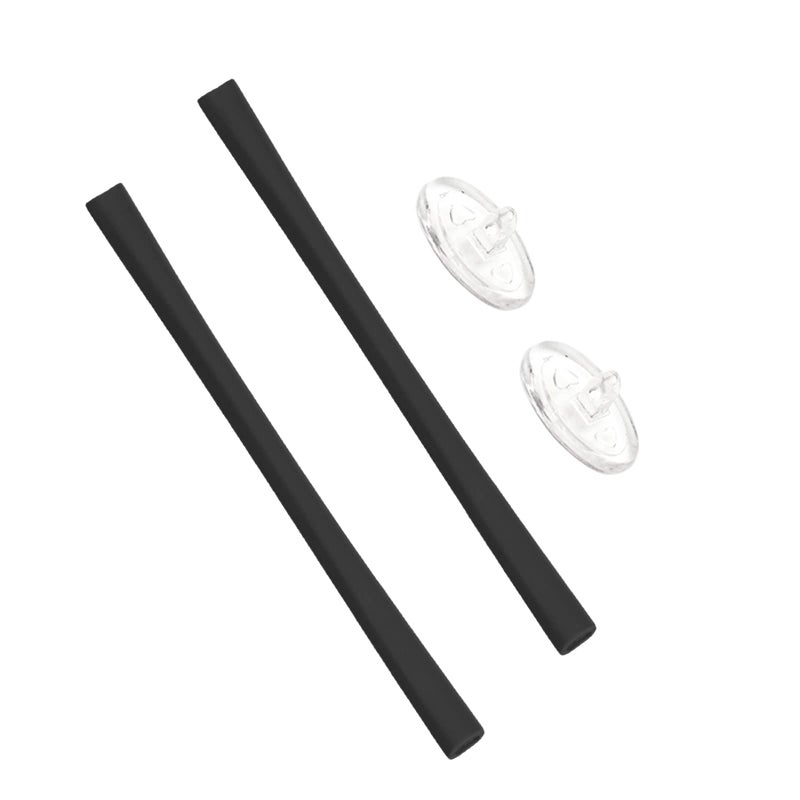 BLAZERBUCK Sock Kits Earsocks Nosepieces for Oakley Casing OX3110 Clubface OX3102 Eyeglass Black