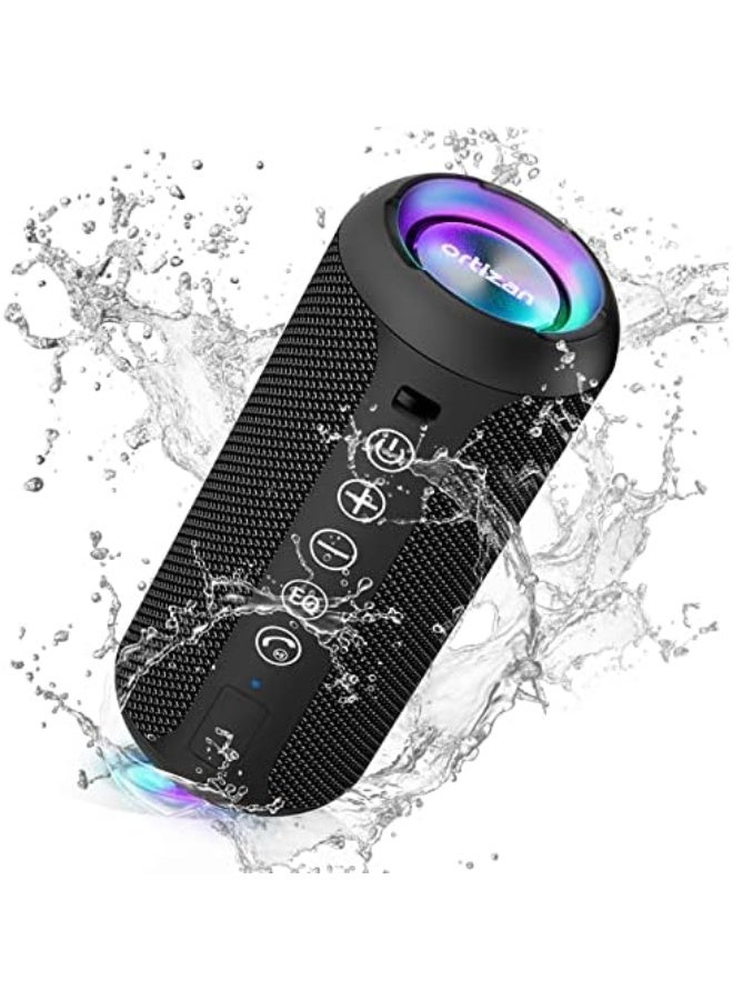 Portable Bluetooth Speaker, IPX7 Waterproof Wireless Speaker with 24W Loud Stereo Sound, Outdoor Speakers with Bluetooth 5.0, 30H Playtime, 66ft Bluetooth Range, Dual Pairing for Home - Image 1