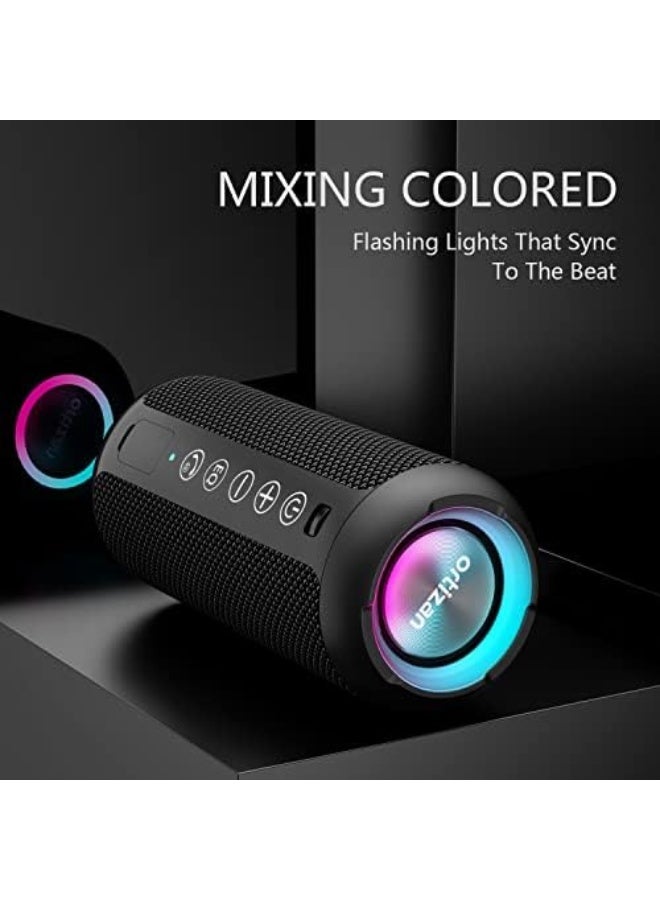 Portable Bluetooth Speaker, IPX7 Waterproof Wireless Speaker with 24W Loud Stereo Sound, Outdoor Speakers with Bluetooth 5.0, 30H Playtime, 66ft Bluetooth Range, Dual Pairing for Home - Image 2