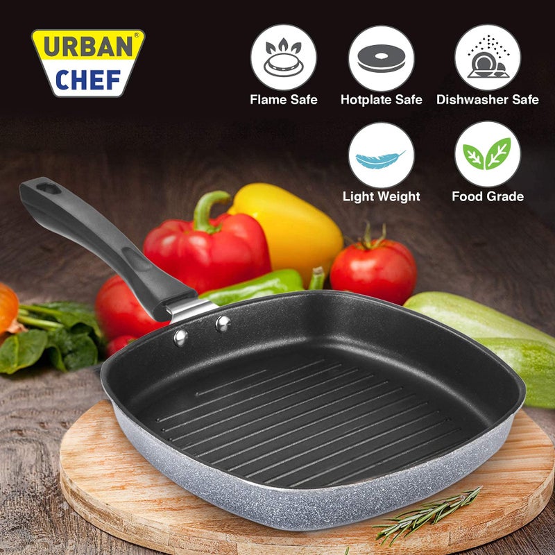 Urban Chef Die Cast Grill Pan (225MM) - Image 3