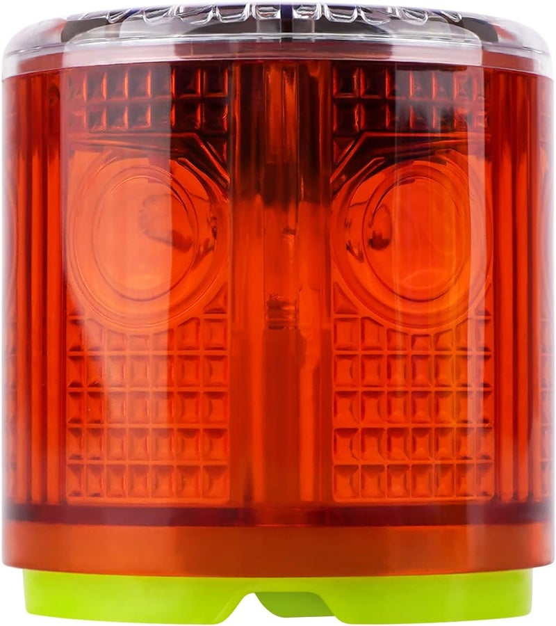 Aolyty Solar Strobe Warning Light Strong Magnetic Base Flashing Super Bright 360 Degree Automatically Turn On Waterproof for Construction Traffic Factory (Red) - Image 1