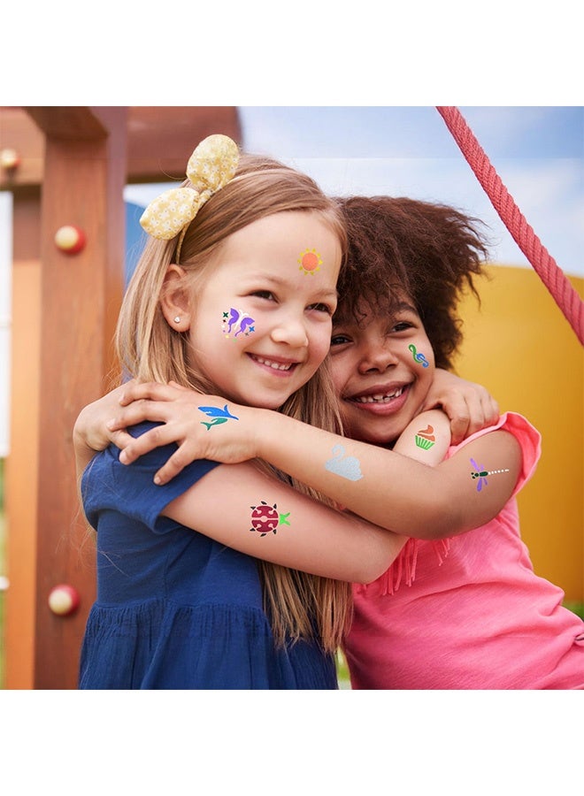 Gecomo 10 PCS Colors Face Paint Kit, Face Painting Colors for Kids & Adults, Dual-End Tattoo Pens Make Bold and Fine Lines with Cosmetic-Grade Tattoo Ink - Image 5