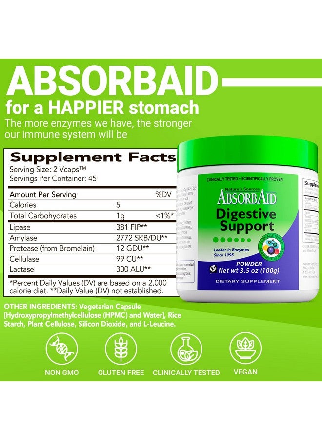 AbsorbAid إنزيمات الهضم AbsorbAid 100 جرام، مثبتة لزيادة امتصاص العناصر الغذائية الحيوية بنسبة تصل إلى 71% - Image 3