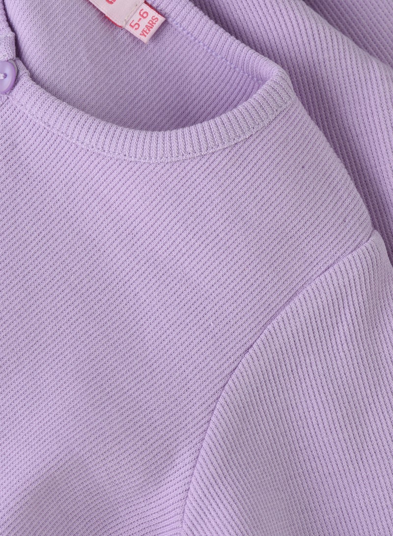 Jelliene Perfectly Purple: Girls' Cotton Knit Shrug | Layering Love for All Seasons - Image 4