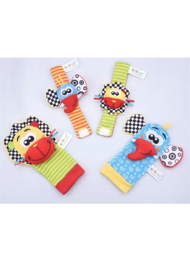 جبيه ألعاب خشخيشة المعصم وخشخيشة جورب القدمين من جيبي للأطفال لنمو الطفل - Image 3