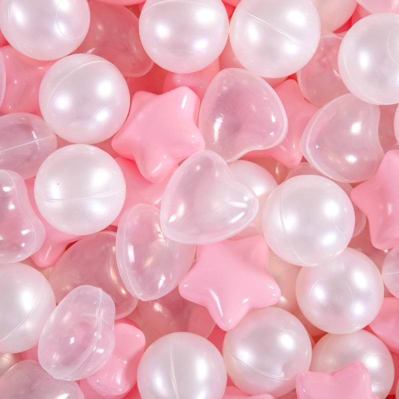 STARBOLO Star Ball Pit Balls for Toddlers -100pcs Phthalate Free BPA Free Non-Toxic Crush Proof Play Balls Play Tent Pool Playhouse Playpen Party Decoration. - Image 1