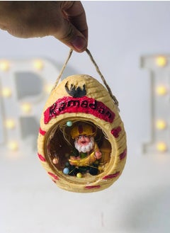 The Ramadan Hut The hut inside the Sheikh lanterns and the heart of the porcelain material 🛖 that lights up and the sounds of Ramadan songs Size: 12*15 cm