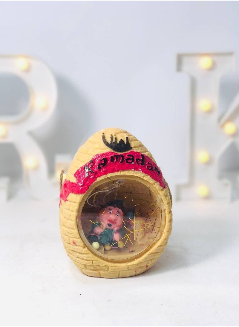 Generic - The Ramadan Hut The hut inside the Sheikh lanterns and the heart of the porcelain material 🛖 that lights up and the sounds of Ramadan songs Size: 12*15 cm - Image 1